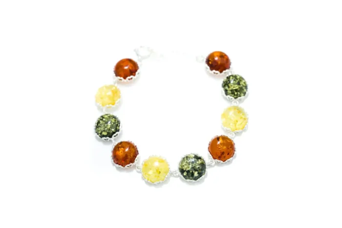 Shop Round Candy Amber Bracelet - Handcrafted Baltic Beauty Pieces - Image 3