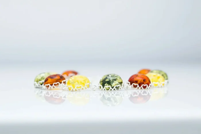 Shop Round Candy Amber Bracelet - Handcrafted Baltic Beauty Pieces - Image 5
