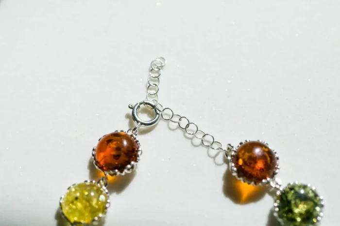 Shop Round Candy Amber Bracelet - Handcrafted Baltic Beauty Pieces - Image 6