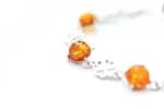 Lucky Clover Amber Bracelet - Authentic Baltic Amber & Sterling Silver | Lucky Charm Jewelry - Image 4