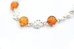 Lucky Clover Amber Bracelet - Authentic Baltic Amber & Sterling Silver | Lucky Charm Jewelry - Image 6