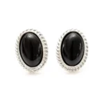 Cherry Red Amber Quintessence Stud Earrings | Sterling Silver | Elegant & Timeless