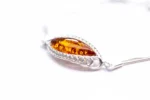 Contemporary Amber Chain Bracelet - Sterling Silver & Baltic Amber | Stylish & Elegant - Image 3