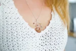 Elegant Sterling Silver Diamond Ball Chain Necklace - 21.6" (55cm) - Image 6