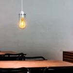 Chrome Metal Balloon Cage Wall Light - Easy Fit Hanging Lampshade - Vintage Industrial Design - Image 3