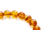 Elegant Orange Amber Sphere Bead Bracelet - Natural Baltic Amber Jewelry for Men & Women - Image 4