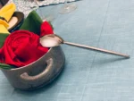 Vibhsa Handcrafted Stainless Steel Soup Spoons Set of 6 with Hammered Design Handles - Image 2