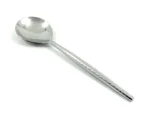Vibhsa Handcrafted Stainless Steel Soup Spoons Set of 6 with Hammered Design Handles - Image 7