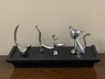 Vibhsa Dog Cat & Bird Ring Holders Set - Silver | Elegant Home Decor & Jewelry Storage Solution - Image 4