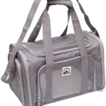 Airline Approved Pet Carrier Bag - Grey, 20" - Stylish & Comfortable Travel for Your Pets