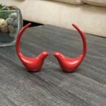 Vibhsa Red Bird Figurines - Handcrafted Happiness & Healing Decor for Your Home