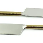 Vibhsa Premium Golden Silverware Dinner Knives Set of 6 - Elegant & Luxury Flatware