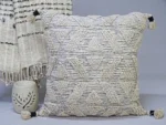 Large Beige 22"x 22" Throw Pillow for Couch | Decorative Sofa Pillow - Elegant & Comfortable Home Decor - Image 2