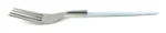 Elegant Vibhsa 6-PC Stainless Steel Dinner Fork Set - Hammered Mouth & White Handle | Durable Flatware - Image 2