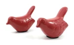 Vibhsa Birds of Health and Happiness Set - Handmade Red Figurines for Home Decor & Gifting - Image 2