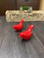 Vibhsa Birds of Health and Happiness Set - Handmade Red Figurines for Home Decor & Gifting - Image 3