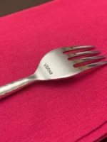 Elegant Hammered Silver Flatware Set - Stainless Steel Table Setting for 4 | Perfect for Special Occasions - Image 6