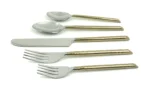 Vibhsa Golden Silverware Flatware Set - Elegant 30-Piece Dining Cutlery - Image 2