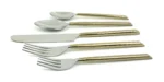 Vibhsa Golden Silverware Flatware Set - Elegant 30-Piece Dining Cutlery - Image 12