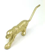 Vibhsa Handcrafted Golden Cheetah Figurine - Elegant Table Decor & Unique Jewelry Stand - Image 2