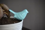 Vibhsa Bird Figurines - Symbols of Health & Happiness - Sea Green Handcrafted Aluminum Table Top Decor - Image 4