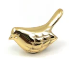 Vibhsa Bird Figurines - Golden Rustic Symbol of Health & Happiness | Unique Home Decor Gift