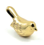 Vibhsa Bird Figurines - Golden Rustic Symbol of Health & Happiness | Unique Home Decor Gift - Image 2