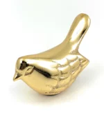 Vibhsa Bird Figurines - Golden Rustic Symbol of Health & Happiness | Unique Home Decor Gift - Image 3