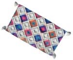 Chicos Home Accent Rug - Modern Style, White & Multi-Color Pattern, Handmade Polyester Rug