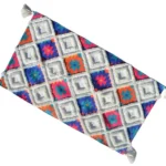 Chicos Home Accent Rug - Modern Style, White & Multi-Color Pattern, Handmade Polyester Rug