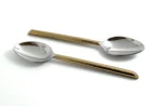 Vibhsa Golden Silverware Tablespoons Set of 6 - Premium Stainless Steel Cutlery with Elegant Hammered Handle - Image 4