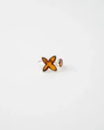 Elegant & Stylish Simple Butterfly Circle Adjustable Ring | Baltic Amber & 925 Sterling Silver