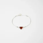 Subtle Heart Bracelet - Handcrafted 925 Sterling Silver Jewelry | Elegant & Timeless Design