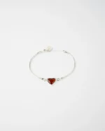 Subtle Heart Bracelet - Handcrafted 925 Sterling Silver Jewelry | Elegant & Timeless Design