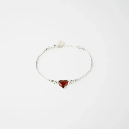 Subtle Heart Bracelet - Handcrafted 925 Sterling Silver Jewelry | Elegant & Timeless Design
