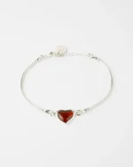 Subtle Heart Bracelet - Handcrafted 925 Sterling Silver Jewelry | Elegant & Timeless Design - Image 3