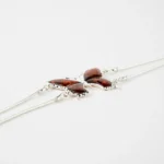 Luxurious Statement Butterfly Bracelet Elegant Baltic Amber & Sterling Silver Design