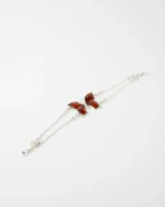 Luxurious Statement Butterfly Bracelet Elegant Baltic Amber & Sterling Silver Design - Image 3