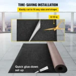 VEVOR Marine Carpet - 6 x 36 ft Charcoal Black Marine Grade Boat Carpet - Soft, Non-Slip, Waterproof & Easy to Clean - Image 4
