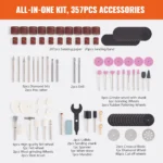 VEVOR Rotary Tool Accessory Kit, 357PCS Accessories Kit for Grinding, Carving, Sanding, Cutting & Drilling - Image 2