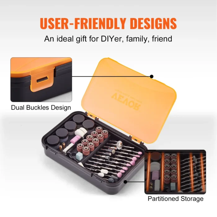 VEVOR Rotary Tool Accessory Kit, 357PCS Accessories Kit for Grinding, Carving, Sanding, Cutting & Drilling - Image 4