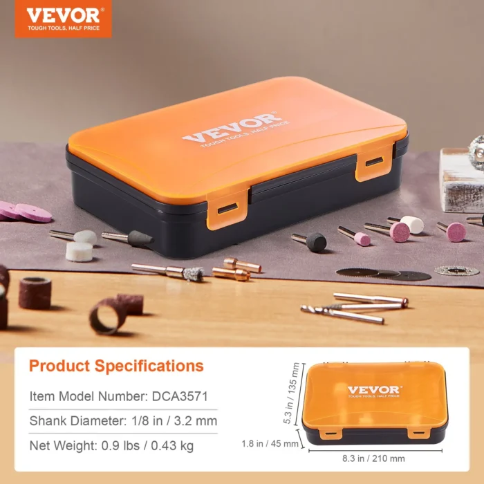 VEVOR Rotary Tool Accessory Kit, 357PCS Accessories Kit for Grinding, Carving, Sanding, Cutting & Drilling - Image 6