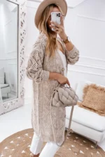 Mckenzie Hollow-out Openwork Knit Cardigan - Elegant and Versatile Women's Fashion