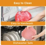 Reusable Silicone Air Fryer Tray - Heat Resistant, Dishwasher Safe, Perfect for 3-5 QT Air Fryers - Image 3