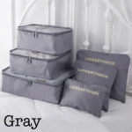 6 Piece Travel Organizer Set - Maximize Space & Stay Organized On-the-Go - Image 4