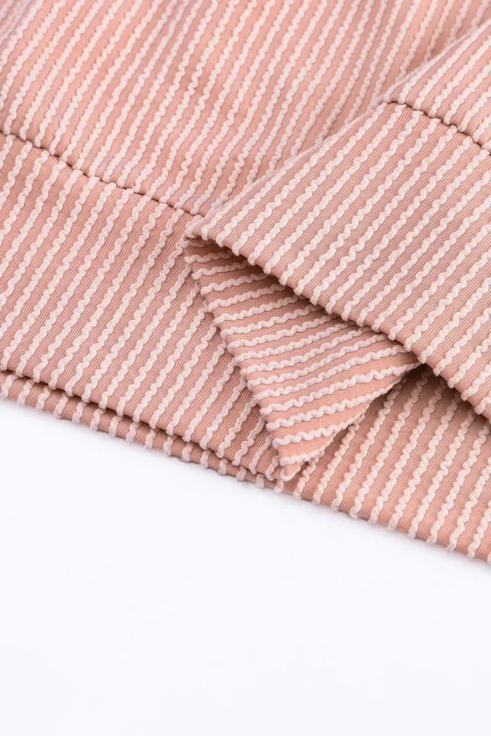 Rachel Block Long Sleeve Ribbed Loose Top - Chic & Effortless Style for Every Occasion - Image 6