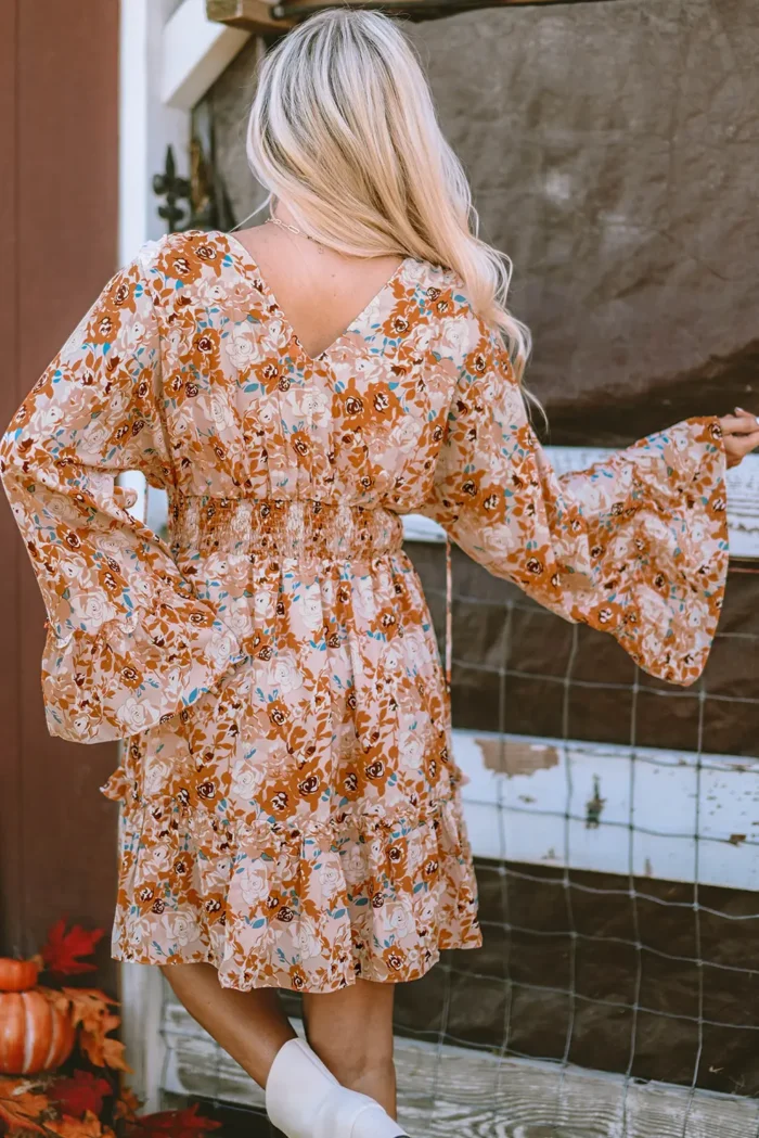 Allison Floral Smocked Waist Dress - Flattering & Stylish for Any Occasion - Image 1
