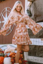 Allison Floral Smocked Waist Dress - Flattering & Stylish for Any Occasion - Image 3