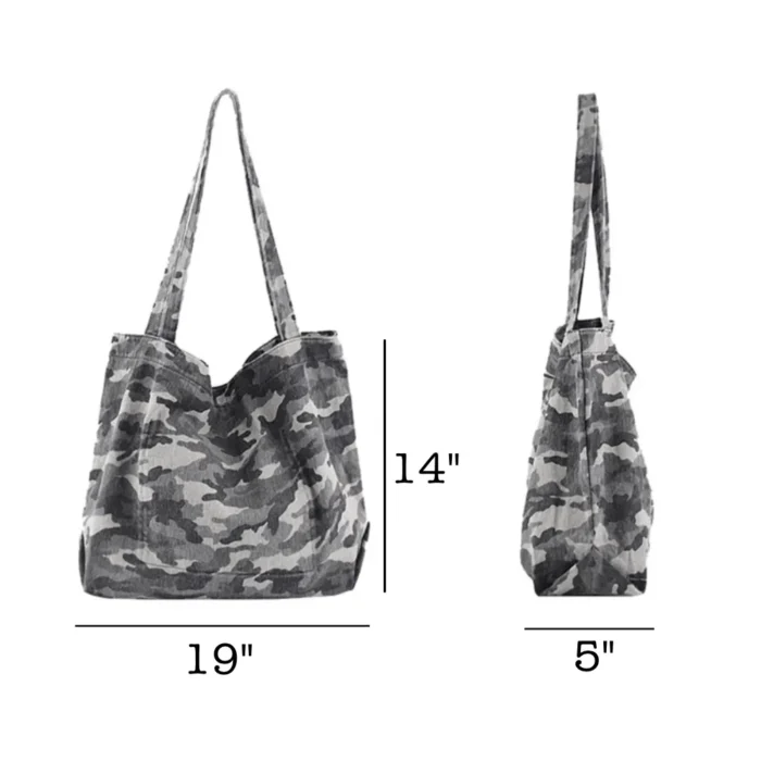 Kristy Canvas Tote - Stylish & Versatile Everyday Camo Bag - Image 6