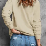 Alice MERRY Leopard Print Long Sleeve Graphic Sweatshirt - Stylish, Cozy & Versatile | Perfect for Any Occasion